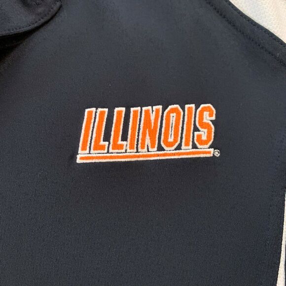 PING Mens Performance Polo Size Medium Golf Illinois Logo Gorpcore Short Sleeve - Picture 2 of 5